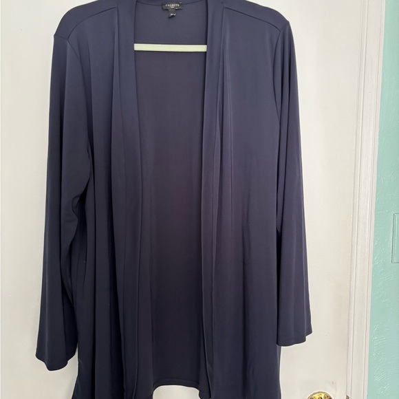 Talbots 2 pieces cardigan2X with matching pants 1X Navy - Picture 2 of 8